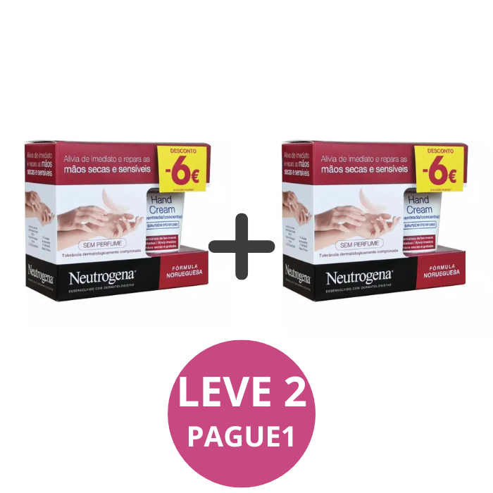 Neutrogena Hand Cream Concentrado sem Perfume X2 com 6€ de Desconto – LEVE 2 PAGUE 1