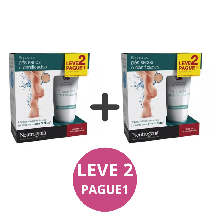 Neutrogena Creme De Pés Ultra-Hidratante 2x100ml – LEVE 2 PAGUE 1