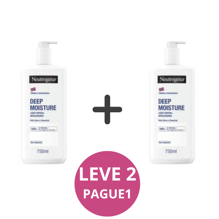 Neutrogena Hidratação Profunda Loção Hipoalergénica 750Ml – LEVE 2 PAGUE 1