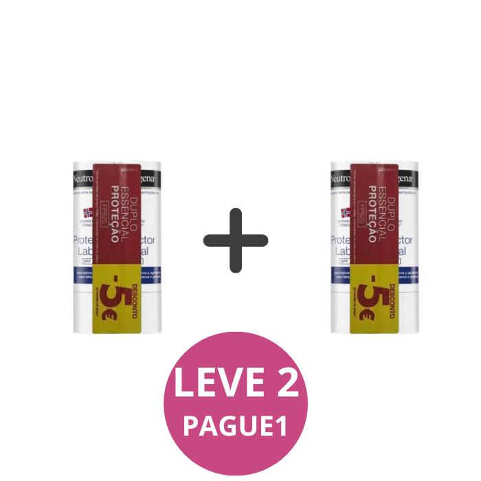 Neutrogena Stick Labial FPS20 Duo Preço Especial – LEVE 2 PAGUE 1