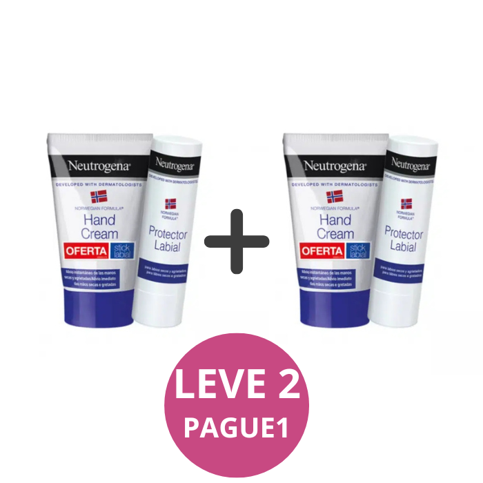 Neutrogena Creme de Maos Concentrado 50ml + Stick Labial 4,8g – LEVE 2 PAGUE 1