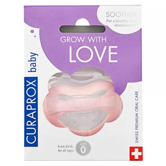 Curaprox Baby Chupeta Silicone Rosa T0