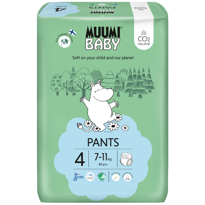 Muumi Baby Fralda Cueca T4 7-11Kg x40