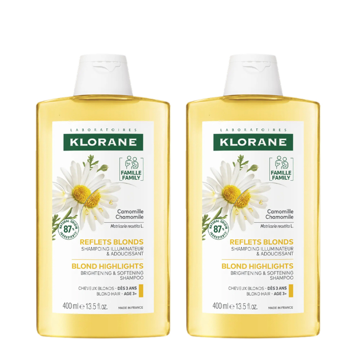 Klorane Champô Camomila 2×400 ml