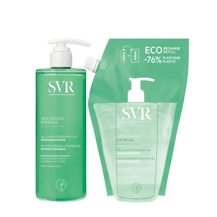 SVR Spirial Deo Duche 400ml + Refill 400ml