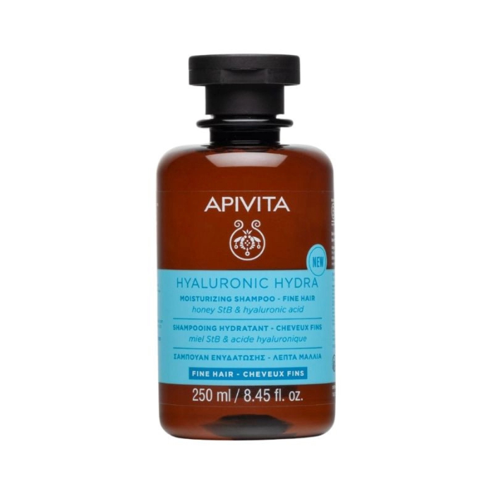 Apivita Hyaluronic Hydra Champô Hidratante Cabelos Finos 250ml