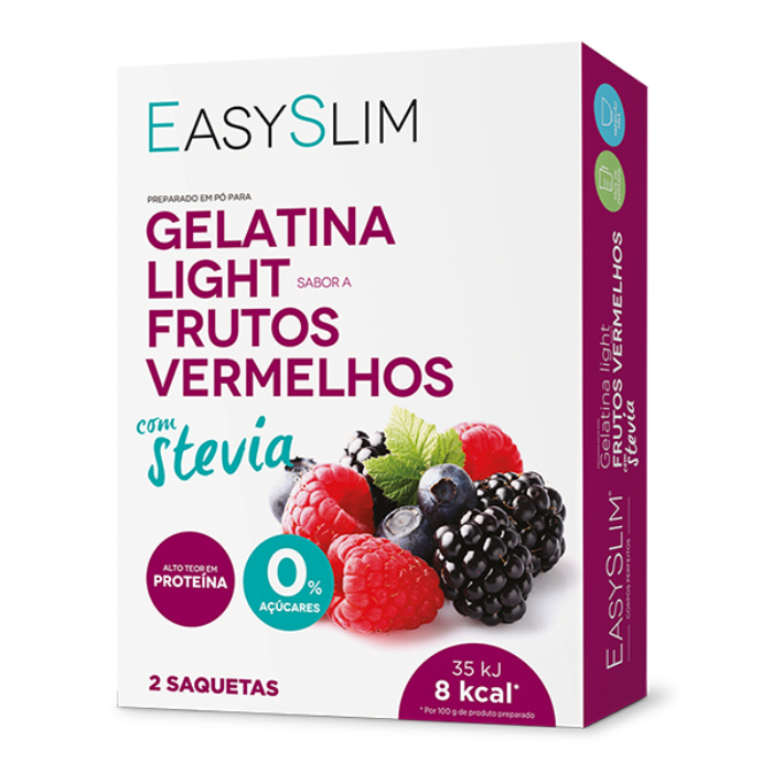 EasySlim Gelatina Light Frutos Vermelhos x 2 Unidades