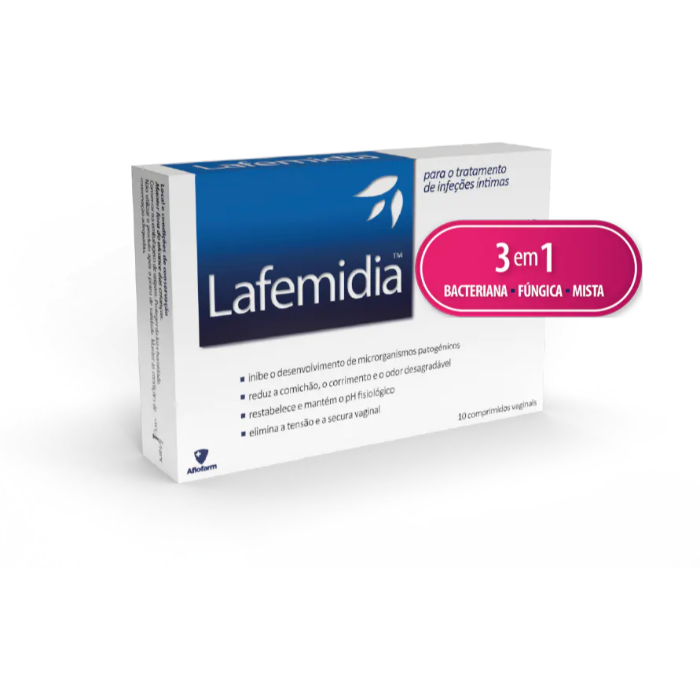 Lafemidia 3 em 1 x 10 Comprimidos Vaginais