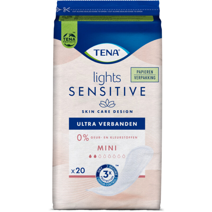 TENA Lights Sensitive Penso Diário Ultra Pad Mini x 20
