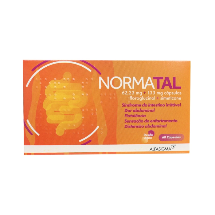 Normatal 62,23mg+133mg x 60 cápsulas – DISPENSA EXCLUSIVA CONCELHO GONDOMAR