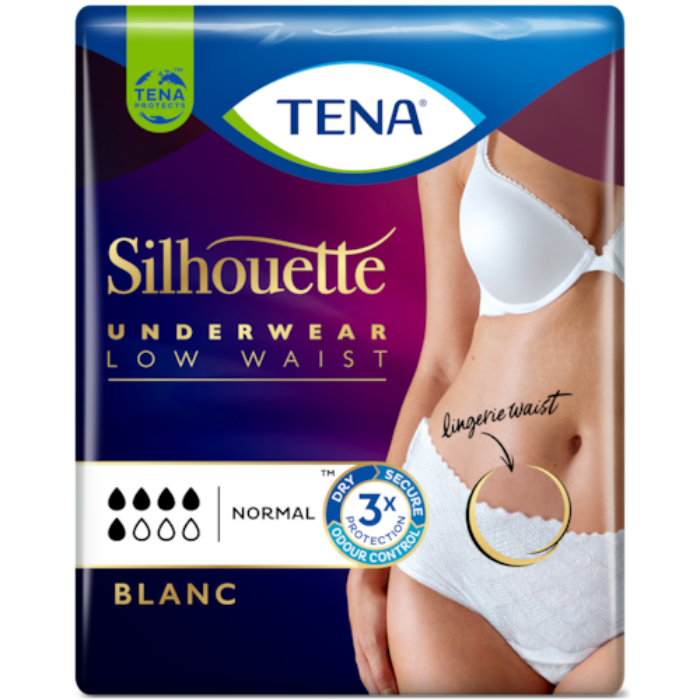 TENA Silhouette Blanc Normal L Cintura Baixa x 10