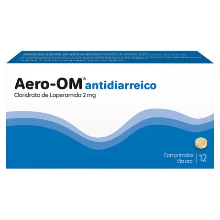Aero-OM Antidiarreico 2mg x 12 comprimidos – DISPENSA EXCLUSIVA CONCELHO GONDOMAR