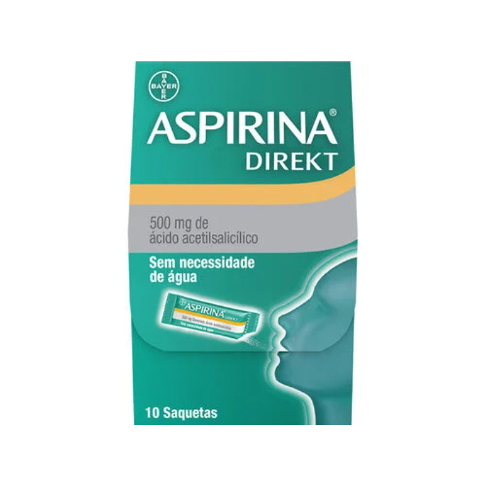 Aspirina Direkt 500mg x 10 Saquetas – DISPENSA EXCLUSIVA CONCELHO GONDOMAR
