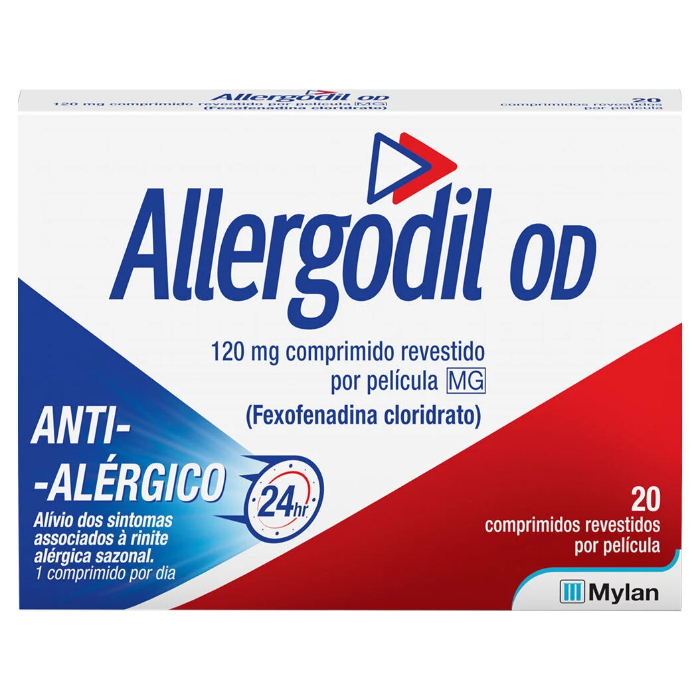Allergodil OD 120mg x 20 Comprimidos – DISPENSA EXCLUSIVA CONCELHO GONDOMAR