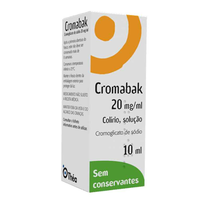 Cromabak 20mg/ml Colírio 10ml – DISPENSA EXCLUSIVA CONCELHO GONDOMAR