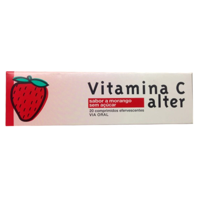 Vitamina C Alter Morango x 20 Comprimidos Efervescentes – DISPENSA EXCLUSIVA CONCELHO GONDOMAR