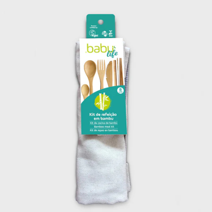 Babu Life Estojo de Refeição Bambu