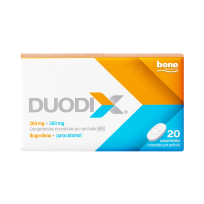 Duodix 200mg + 500mg x 20 Comprimidos Revestidos – DISPENSA EXCLUSIVA CONCELHO GONDOMAR